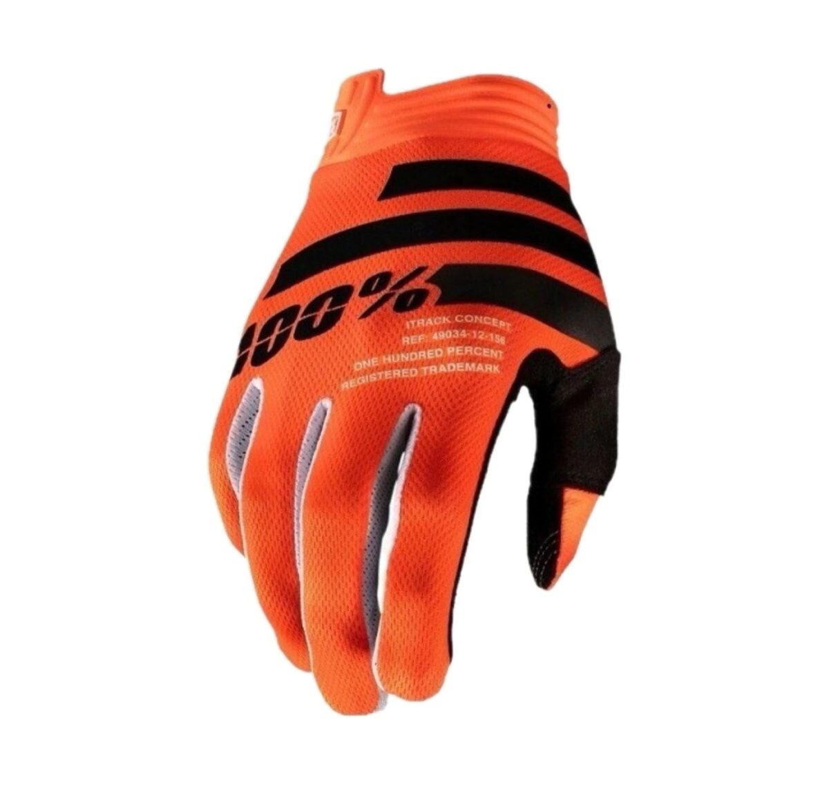 [100%] Guantes iTrack Youth (Juvenil) [Color: Naranja fluo/Negro] Talle:L