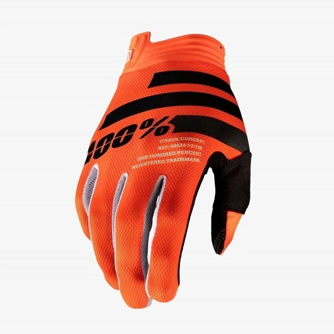 [100%] Guantes iTrack [Color: Naranja/Negro] Talle:S