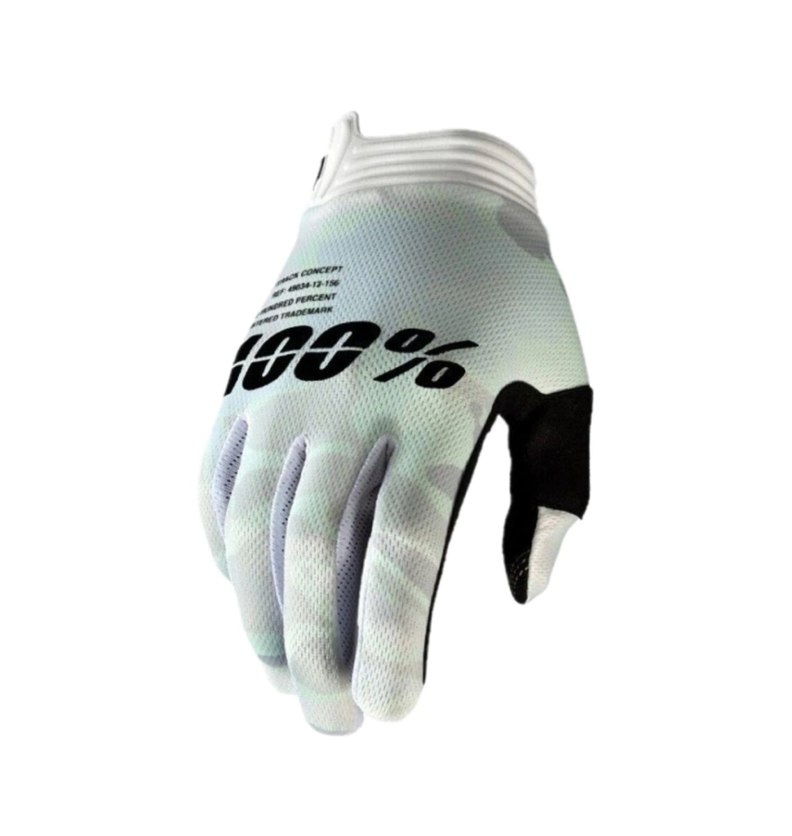 [100%] Guantes iTrack [Color: Blanco camuflado] Talle:L