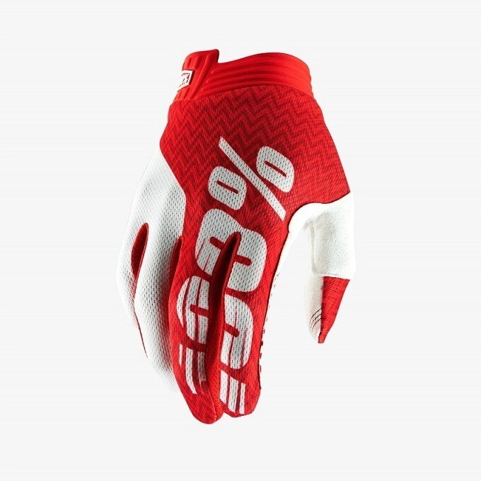 [100%] Guantes iTrack [Color: Rojo/Blanco] Talle:S