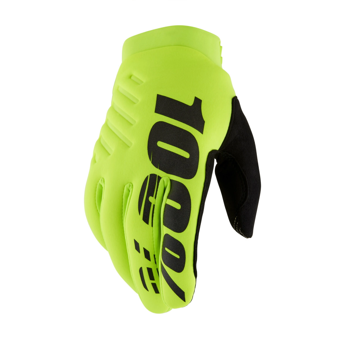 [100%] Guantes Brisker Youth (Juvenil) [Color: Amarillo fluo/Negro] Talle:XL