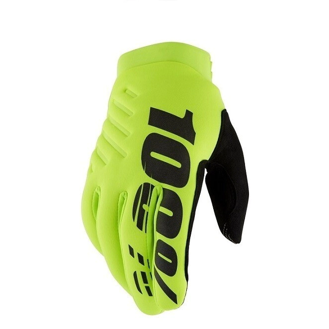 [100%] Guantes Brisker [Color: Amarillo fluo/Negro] Talle:S