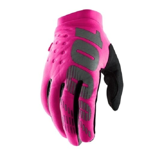 [100%] Guantes de mujer Brisker Rosa Neón/Negro Talle