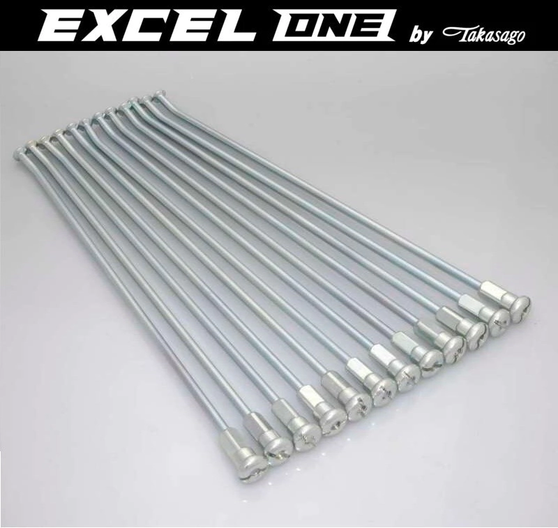 [Excel] Kit de rayos y niples One 21x1.60 Delantero 36u #9 (3.5mm) Acero para Yamaha, Suzuki