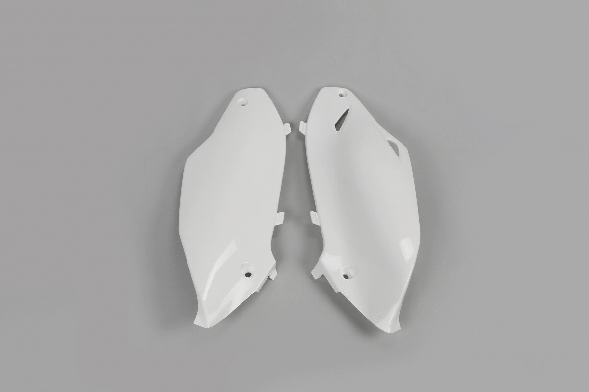 [UFO] Cachas laterales [Color: Blanco] Kawasaki KXF 250 13-16, KXF 450 12-15