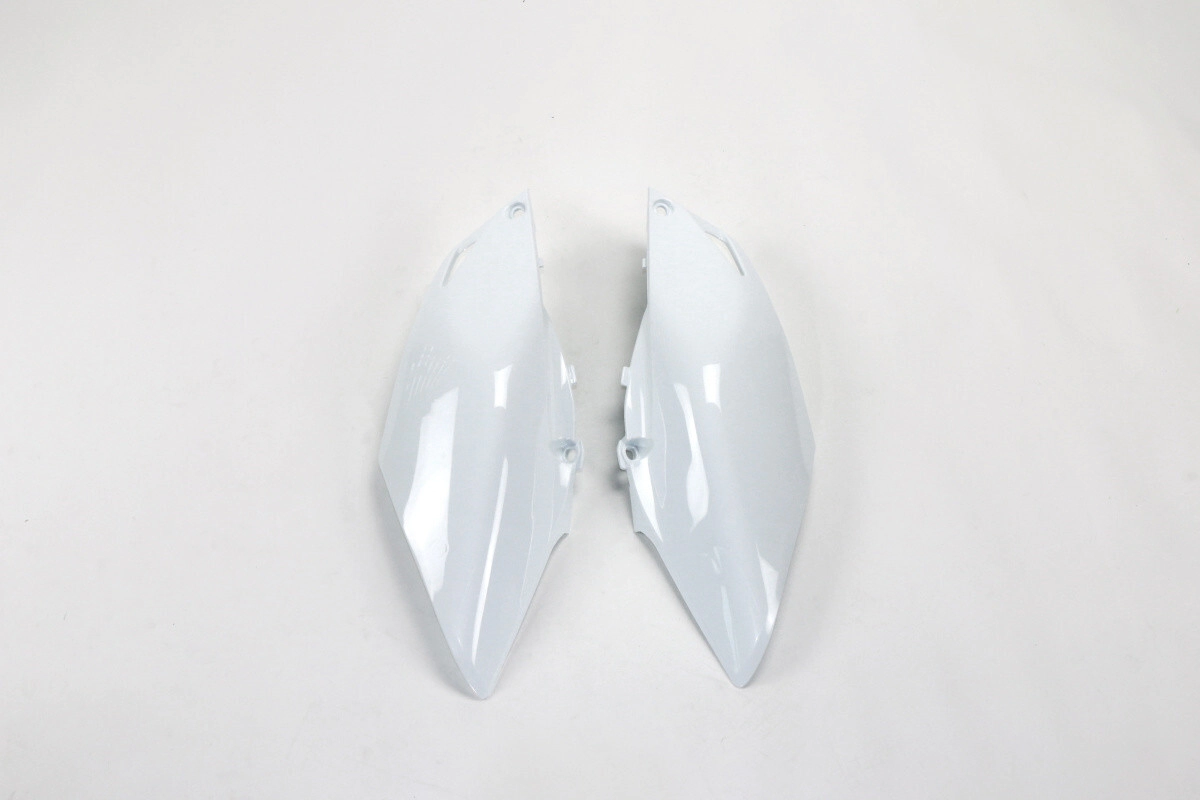 [UFO] Cachas laterales [Color: Blanco] Honda CRF 250 14-17, CRF 450R 13-16 — CRF L 250 14-17, CRF LR 250 2017