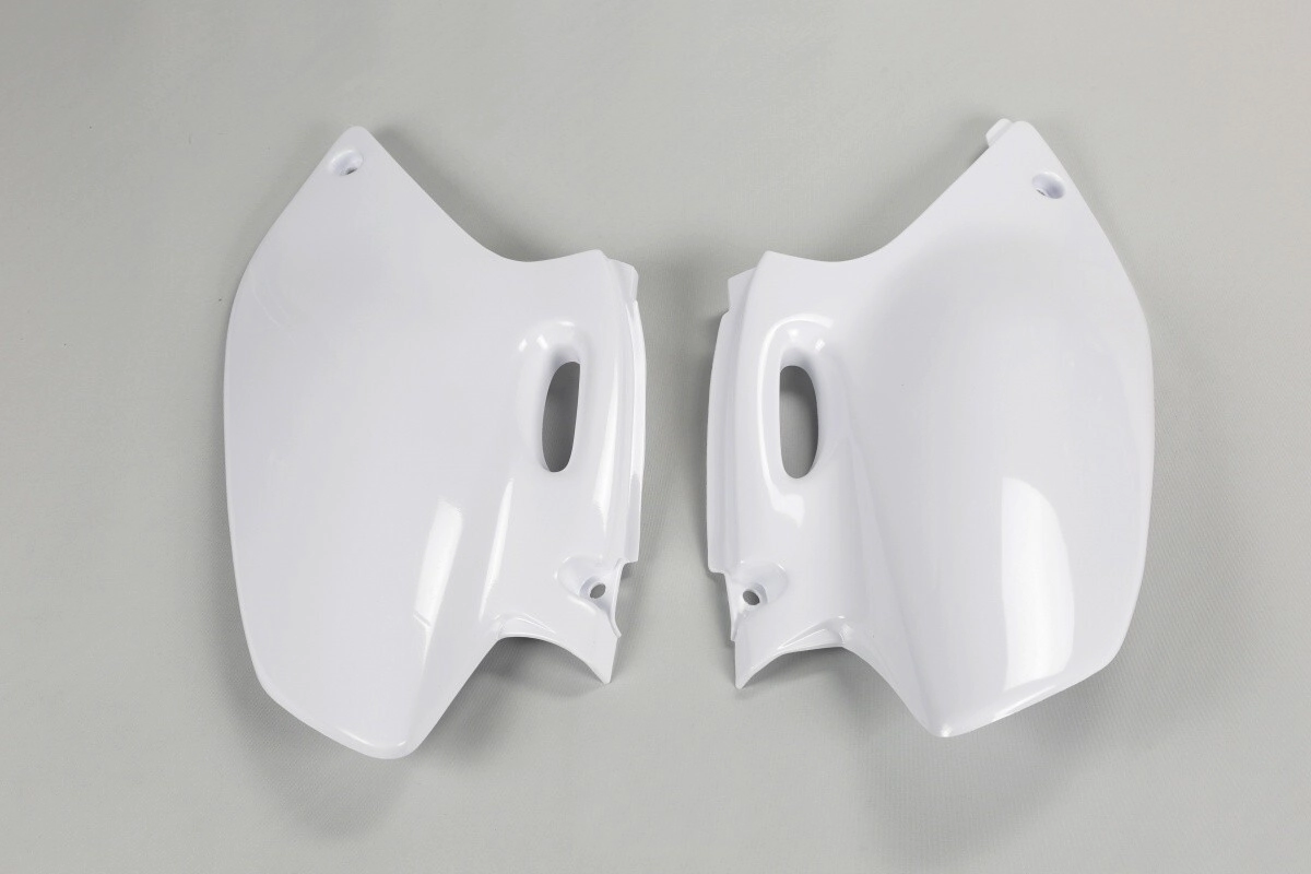 [UFO] Cachas laterales [Color: Blanco] Yamaha YZF / WRF 250-400-426 98-02 — WR F 250-400 98-02, YZ F 250-400 98-02
