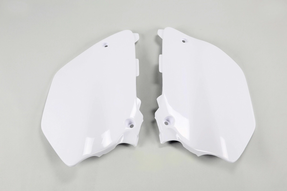 [UFO] Cachas laterales [Color: Blanco] Yamaha YZ 125-250 02-14, YZ F 250 02-14, YZ F 50TH Anniversary 250 2006, YZ F 70TH Anniversary 250 2006
