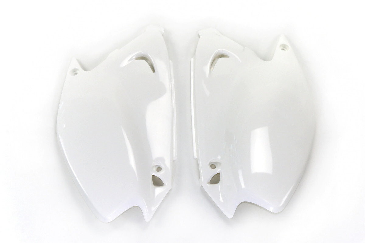 [UFO] Cachas laterales [Color: Blanco] Kawasaki KX 125-250 03-08 — KX 125-250 03-07, KX F 250 04-08