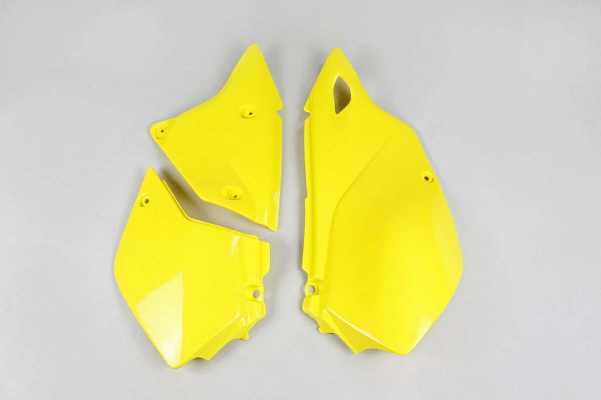 [UFO] Cachas laterales [Color: Amarillo] Suzuki DR-Z 400 00-25 — DR-Z E 400 00-22, DR-ZS 400 00-25, DR-ZSM 400 05-25