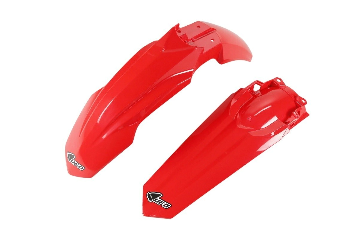 [UFO] Kit de guardabarros delantero y trasero [Color: Rojo] Honda CRF 250 / 450R / RX 18-21 — CRF 250-450 18-21, CRF F 250 19-21, CRF L 250-450 18-21, CRF LR 250 18-20, CRF RL 450 2021, CRF RWE 450 19-21, CRF RX 250-450 18-21