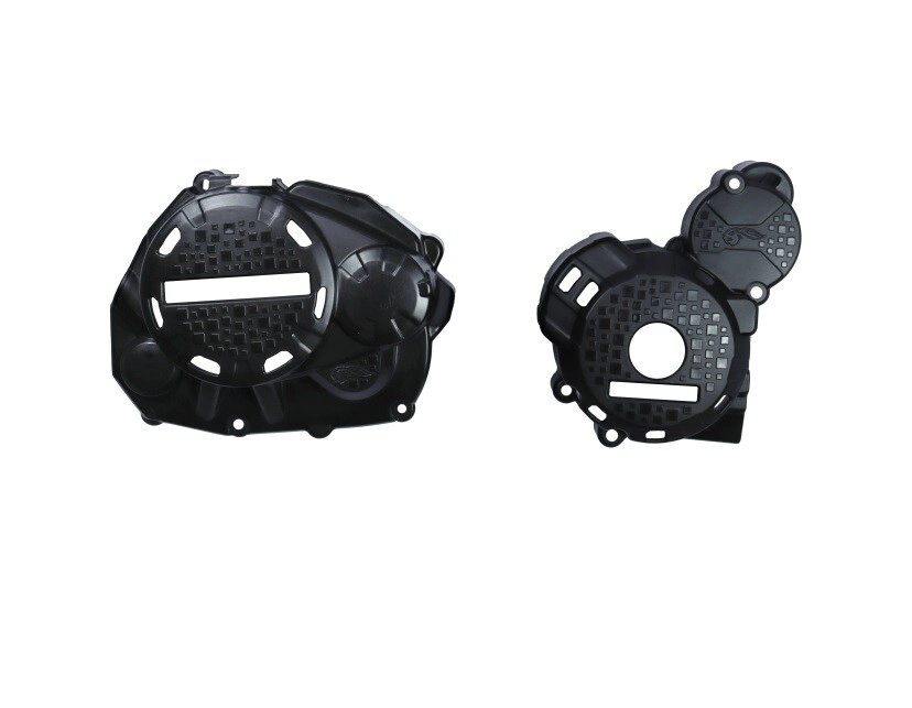 [AMX] Protector de tapa de embrague [Color: Negro] Honda XR 190L 18-24, XRE 190, Bros 160, CG 160