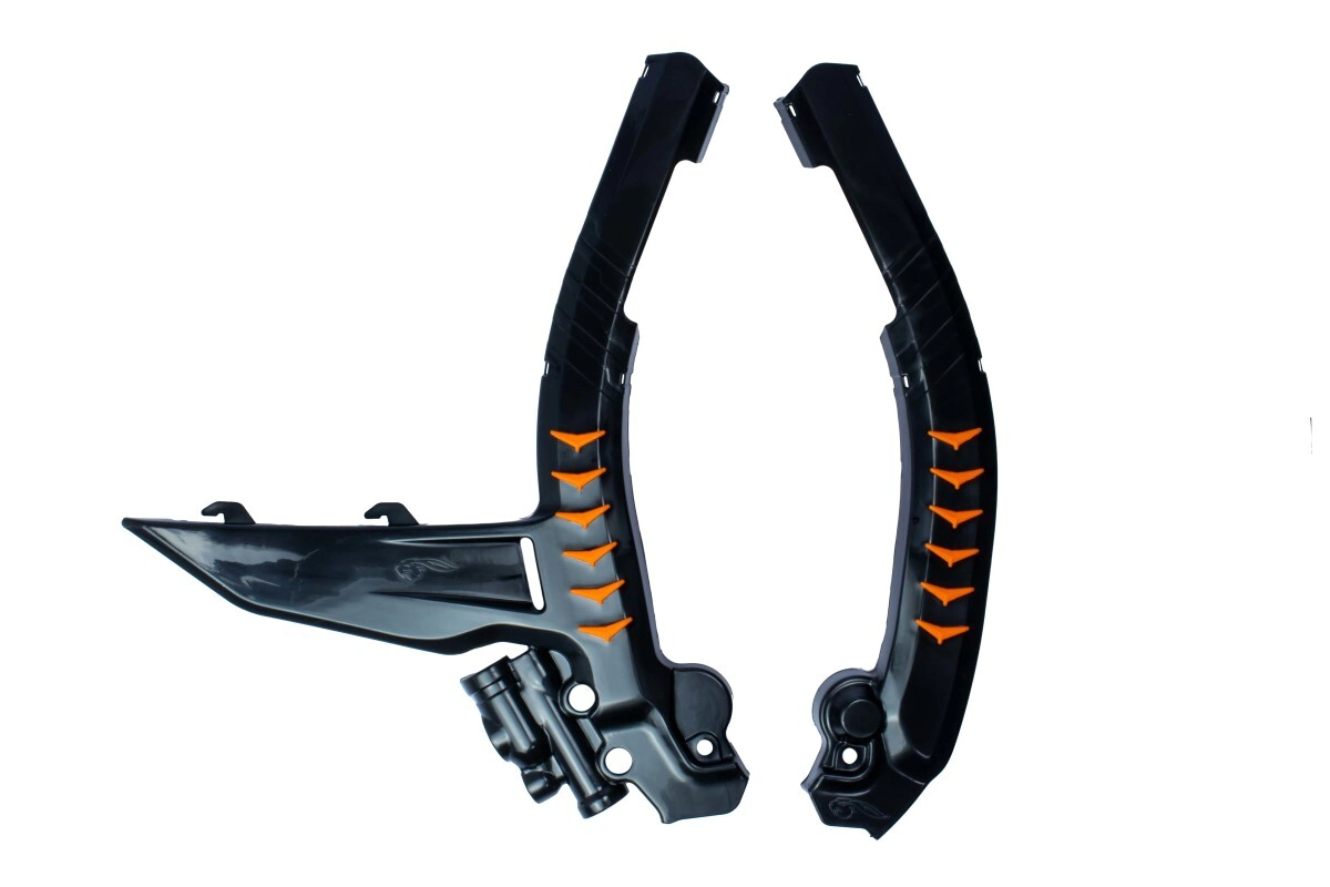 [AMX] Cubre cuadro chasis [Color: Negro/Naranja] KTM Cross 23-24