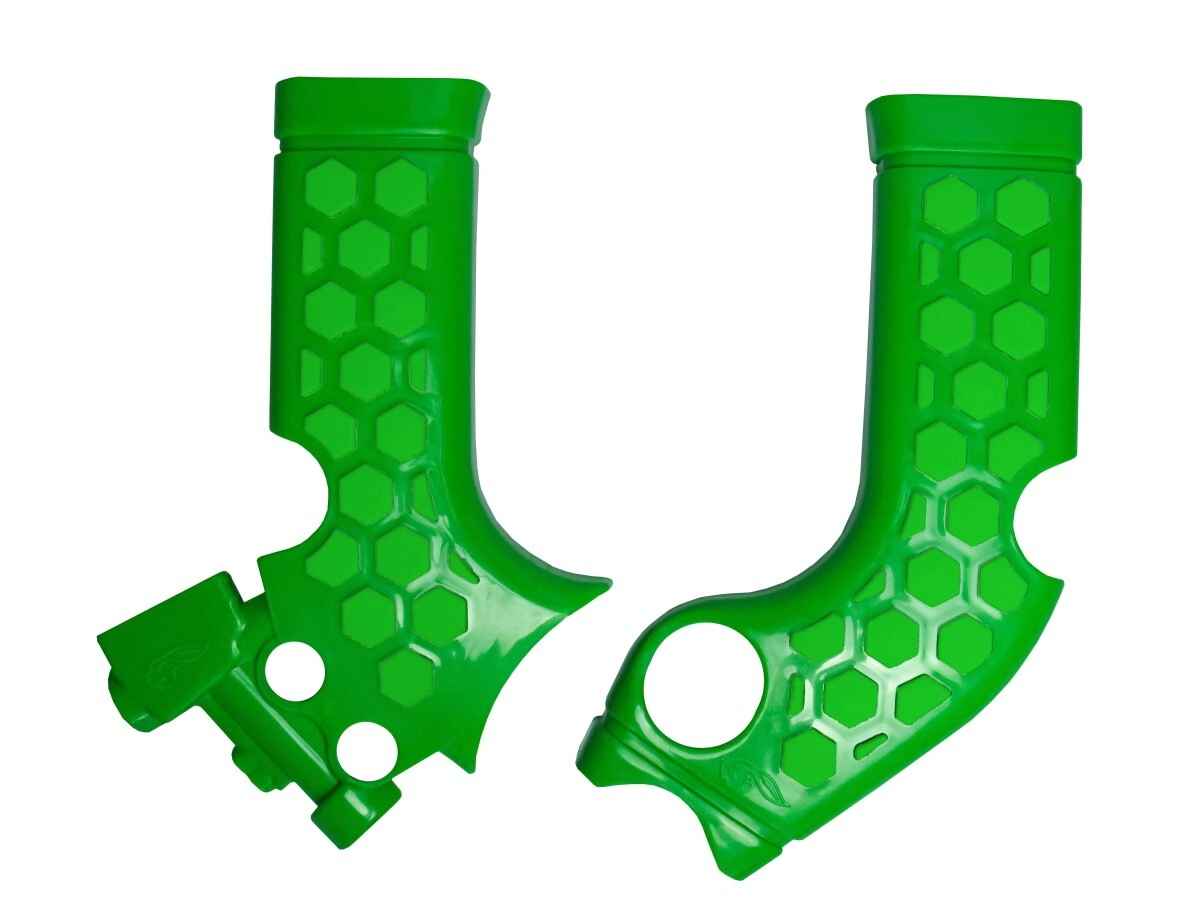 [AMX] Cubre cuadro chasis [Color: Verde] Kawasaki KX 250 21-24, KX 250F 21-24, KX 250F 50Th Anniversary 24, KX 250X 21-24, KX 450 19-23