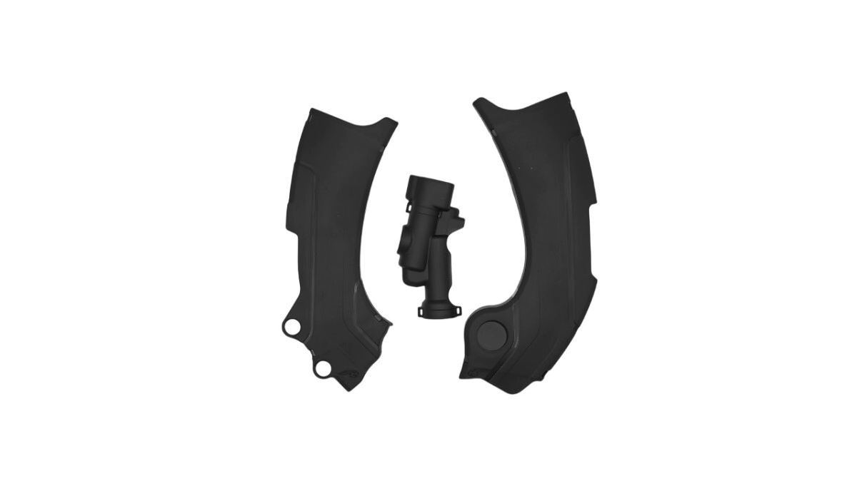 [AMX] Cubre cuadro chasis [Color: Negro] Yamaha YZF 250 19-23, YZF 250X 20-23, YZF 450 18-22, YZF 450X 19-23, WRF 250 20-23, WRF 450 19-23