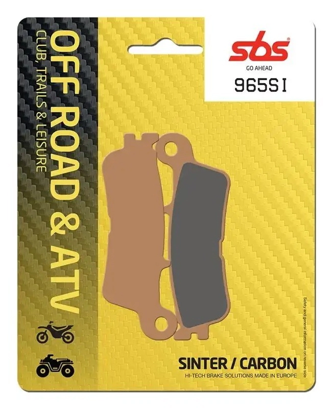 [SBS] Kit de Pastillas de freno | FA755 | 965-OFF (Sinterizada) (Delantero) YZ/WR 20/26 Fantic Kawasaki 650 KLX 93-95, Yamaha WR 250R 08-20, WR 250X 08-11