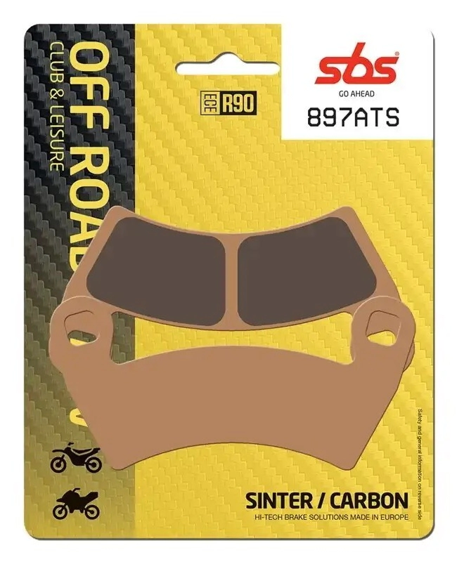[SBS] Kit de Pastillas de freno 897-ATV (Sinterizada) (Delantero/Trasero) Polaris