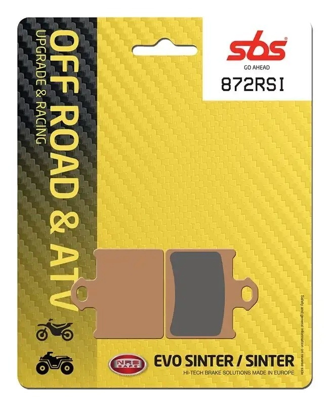 [SBS] Kit de Pastillas de freno Racing | FA602 | 872-OFF (Sinterizada) (Trasero) Husqv KTM SX 65 98-27, SX 17/14 85 05-25, SX 19/16 85 03-27, SXS 65 12-15, SXS 17/14 85 12-15, SXS 19/16 85 2015, XC 65 08-10, XC 17/14 85 08-09