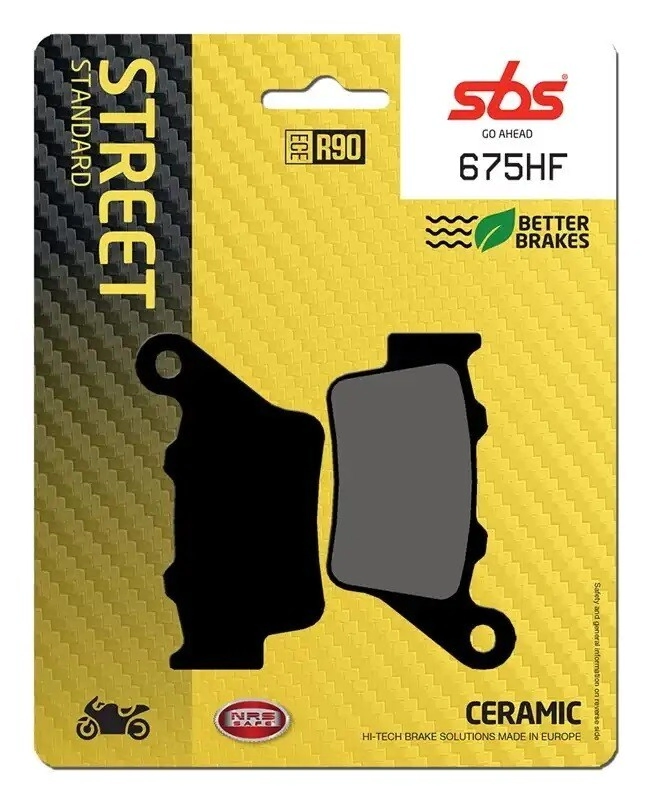 [SBS] Kit de Pastillas de freno | FA208/213 | 675-STD (Estándar) (Delantero/Trasero) MT/NK GS Royal Triumph Duke Ducati