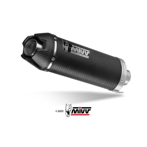 [MIVV] Escape Completo 3x1 AK-1 Carbon con Tapa de Carbono Yamaha MT-09, MT-09 SP, FZ-09 2024-26, YZF R9 2025-26