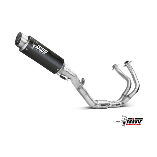 [MIVV] Escape Completo 2x1 GPpro Black con Catalizador Kawasaki Ninja 650, Z650 2024-26