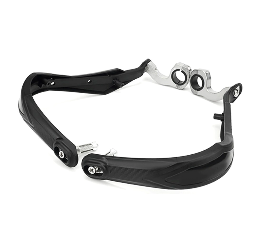 [PRO TEAM] Cubremanos Universal Cerrados Textura Fibra Carbono Alma Alum. Negro
