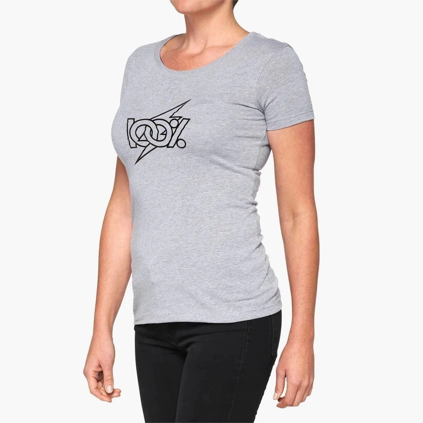 [100%] Remera de mujer Heather Gris Talle:L