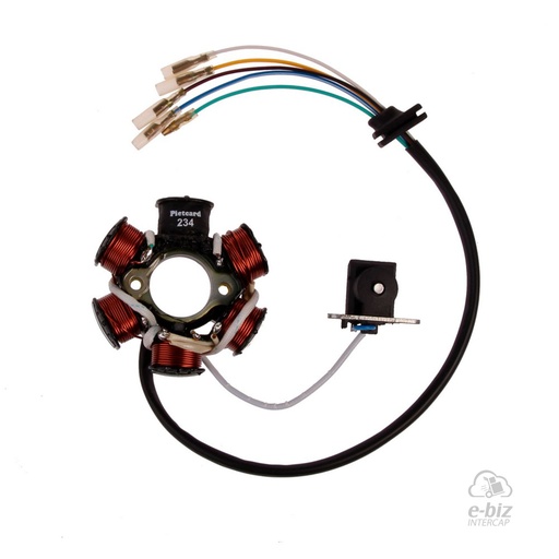 [Pietcard Electronica] Encendido 234 Estator Monofásico de 6 Polos con Conexión a Masa con Encendido a CA Magneto Motomel Max 110 2022