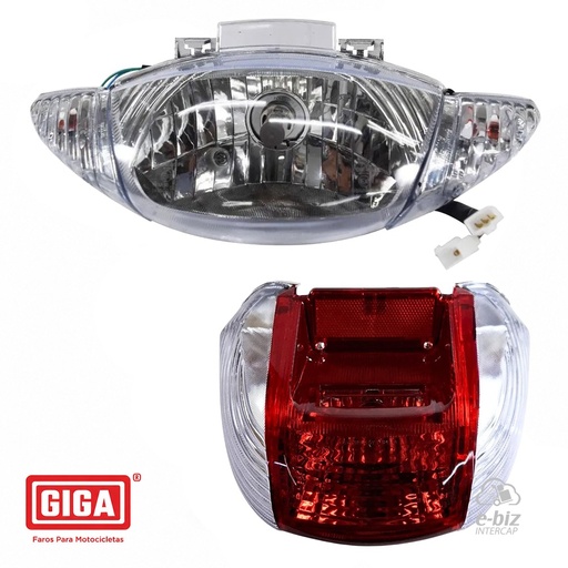 [GIGA] Juego de faros y guiños Delantero Trasero Gilera SMASH / Corven ENERGY / Guerrero TRIP CRISTAL