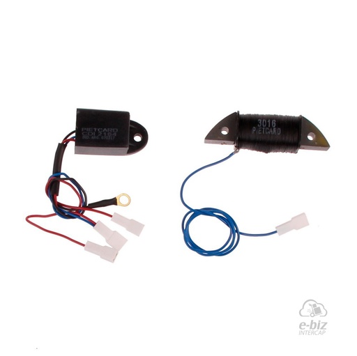 [Pietcard Electronica] Encendido 10 Electrónico Reemplaza Platino y Condensador CDI 2164 Bobina 3016 175 180 Zanella Madass 125 05-24, SOL 100 14-24