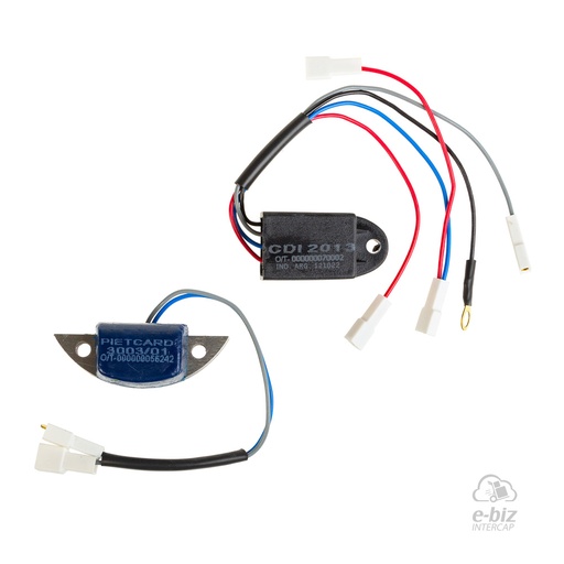 [Pietcard Electronica] Encendido electrónico 1 Reemplaza Platino Condensador Bobina Azul VOL Motoplat Zanella V1 / V2 / V3 / DUE / POCKET