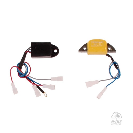 [Pietcard Electronica] Encendido electrónico 4 Reemplaza Platino Condensador Bobina Amarilla VOL Cev-Dze Zanella V1 / V2 / V3 / DUE