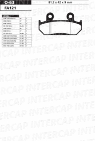[ORA] Kit de Pastillas de freno O-63 | Zanella Styler 150 2021 || Honda CBR 600 Hurricane
