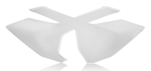 [Acerbis] Cachas laterales [Color: Blanco] Husqvarna FC 250-350-450 16-18, FE 250-350-450-501 17-19, FX 350-450 17-18, TC 125-250 16-18, TE 150-250-300 17-18, TE i 250-300 18-19… (1 modelo)