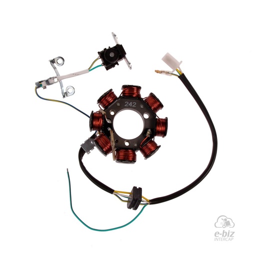 [Pietcard Electronica] Encendido 242 Estator 8 Conexion Masa Nxr-Ks Bros ENC CC Bateria Honda CG Titan 125 00-04