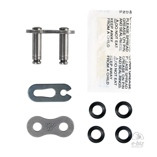 [Ek Chain] Unión de cadena 520DEX-SKJ CON Clip Honda CBX Twister 250 08-19, CR 125-250 95-97, CRF 250 14-24, NX 250-650 88-90, TRX EX 400 99-01, XR 200-250-400-600-650 88-01… (+4 marcas · 25 modelos)