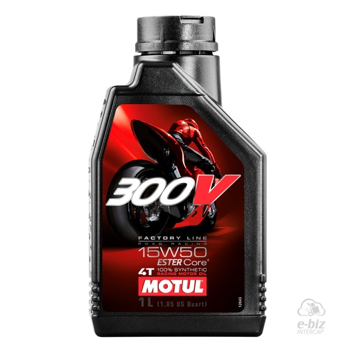 [Motul] Aceite de motor 4T Sintetico 300V 15W50 1 LT.