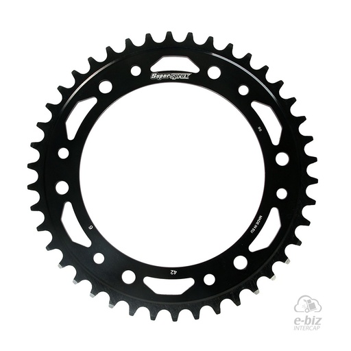 [Supersprox] Corona Z:42 de ACERO |Color: NEGRO| BMW F GS 800 08-24, F GS Adventure 800 13-18