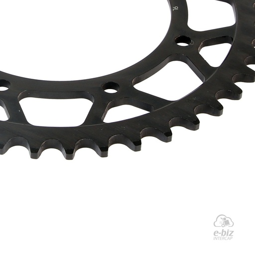[Supersprox] Corona de ACERO Z:43 [Paso: 520] |Color: NEGRO| Kawasaki KLR 650 1990, KLX 650 93-96