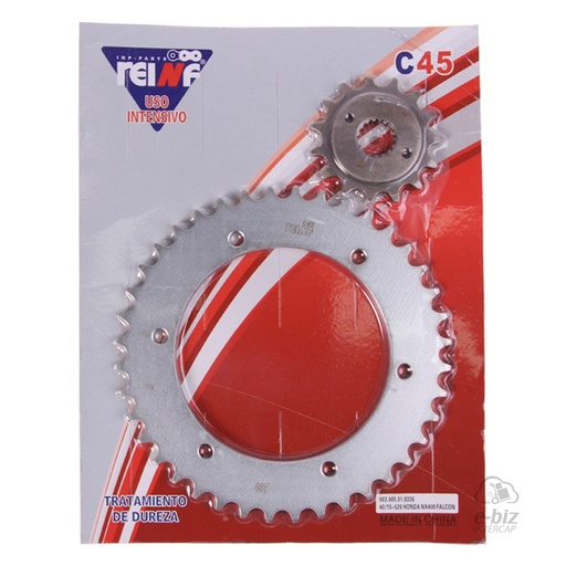 [Reinf] Kit corona y piñon C45 40 15-520 Honda NX Falcon 400 98-24