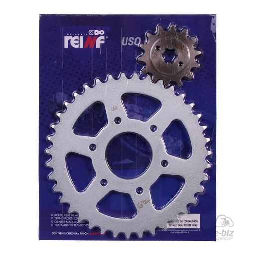 [Reinf] Kit corona y piñon C45 39 14-520 AS Bajaj Rouser NS 200 2018