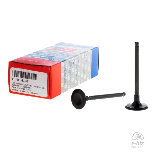 [BBB] Kit de valvulas de admision y escape Juego Valvula ADM-4190 ESC-4191 105CC 110CC Yamaha Crypton T 105 02-09, New Crypton 110 12-24