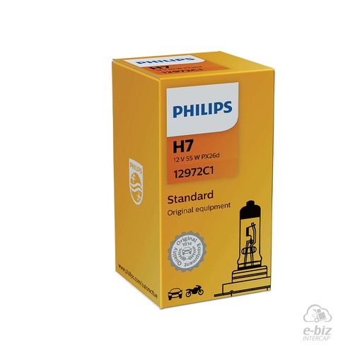 [Philips] Lámparas (H7) (55W) Lampara 12972 12V BMW F GS 650-800 00-24, F GS Adventure 800 13-18, GS 1200 08-18, GS Adventure 1200 14-18 || Benelli TRK 502 17-24 || Benelli TNT25, TNT 300, 302R, TNT 502, 600 || Yamaha YFZ-R3