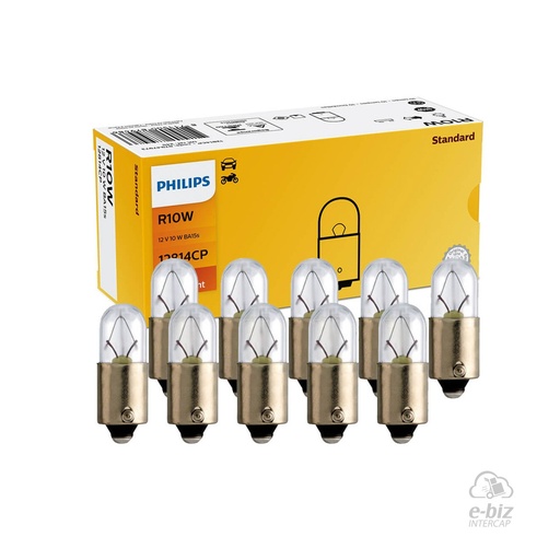 [Philips] Lámparas (10W) Caja Lampara 12814 12V Standard Giro Trasero Delantero Motos 1 125 150 200 250