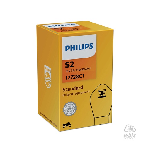 [Philips] Lámparas (35/35W) Lampara 12728 T.Bosch 12V RX150 GN125 VC150 KTM EXC-F 250 16-24 || Yamaha YBR 125 2015