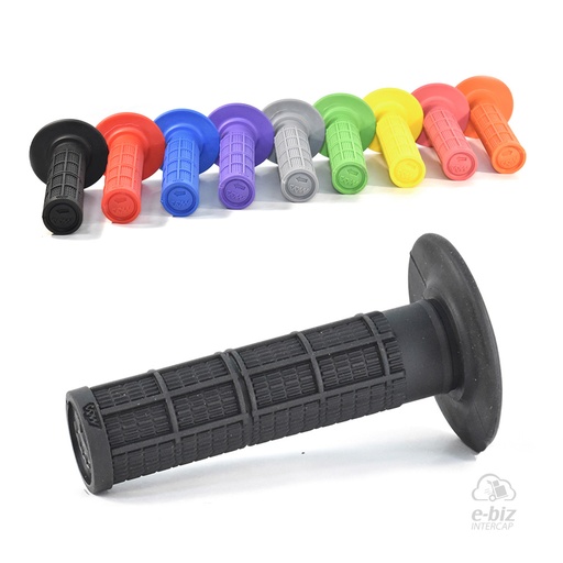 [MDA] Puños [Color: NEGRO] Evolution Rubber Grip 115MM Honda XR 250-400-600-650 90-01, XR L 250 91-96, XR Tornado 250 05-24 || Motomel Skua 150 09-24 || Yamaha XT 225 93-01