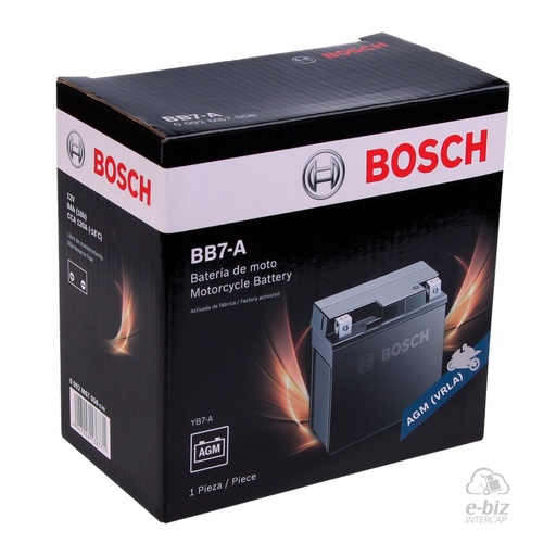 [Bosch] Batería BB7-A Suzuki EN A 125 15-24 || Zanella HJ125 || Suzuki GN