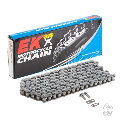 [Ek Chain] Cadena de transmision W/SPJ 428-134L Bajaj Rouser NS 135 14-20, Rouser NS LS 135 07-24 || Honda XR L 150 17-24 | (4400 lbs)
