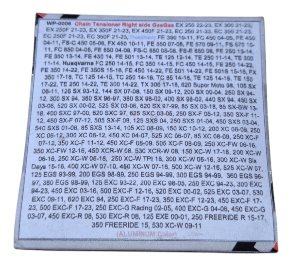 Bloque Tira Cadena Lado Derecho, Ktm 1991-2023 Aluminio