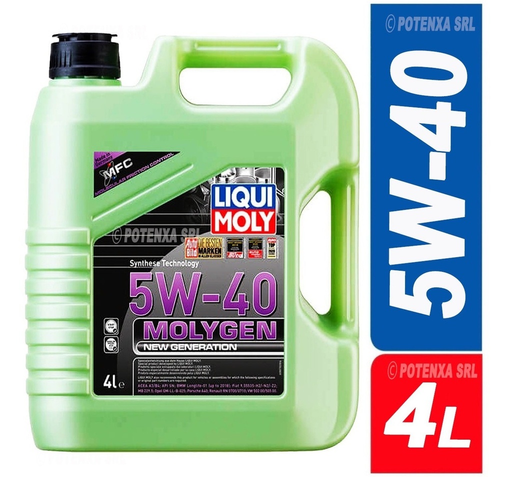 Aceite Para Motor Liqui Moly Sintético 5w-40 Para Auto/camioneta X 4l
